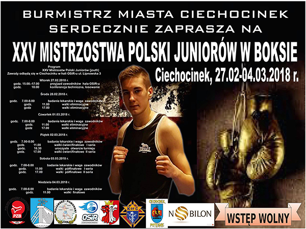 XXV Mistrzostwa Polski Juniorów w Boksie ( złoto, srebro, 3 brązowe i 2 miejsce wśród okręgów)