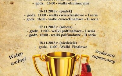 Plakat  Pucharu Polski Juniorek i Juniorów (Grudziądz 15-18.11.2018)