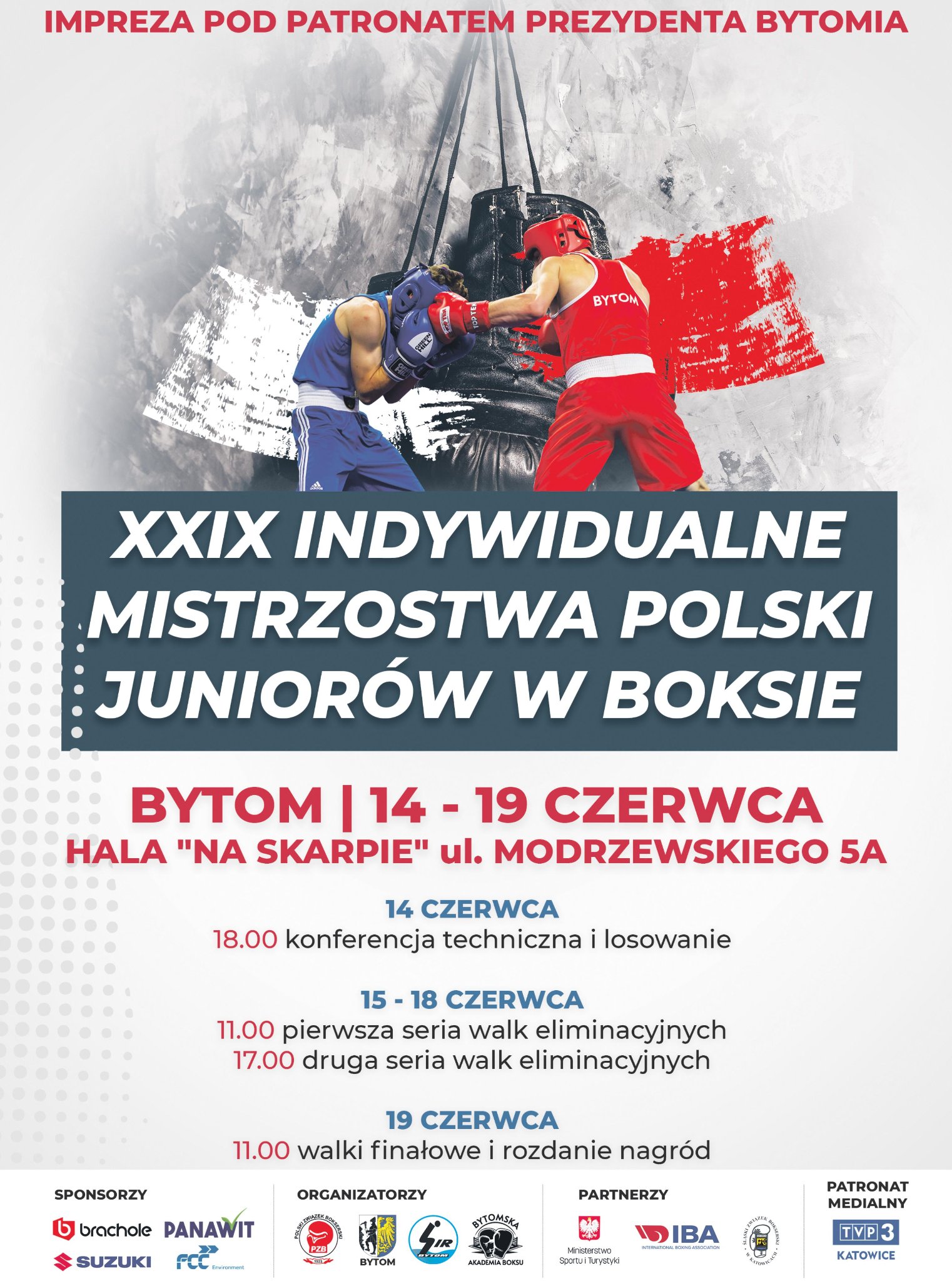 Wyniki walk finałowych Mistrzostw Polski Juniorów /Bytom 19.06.2022